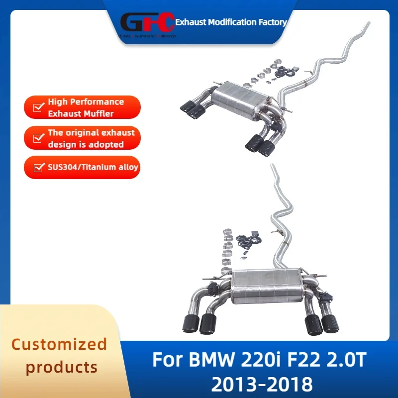 

Catback Valvetronic Exhaust Pipe for BMW 220i F22 2.0T 2013-2018 High Performance Stainless Steel Valve Exhaust Muffler System