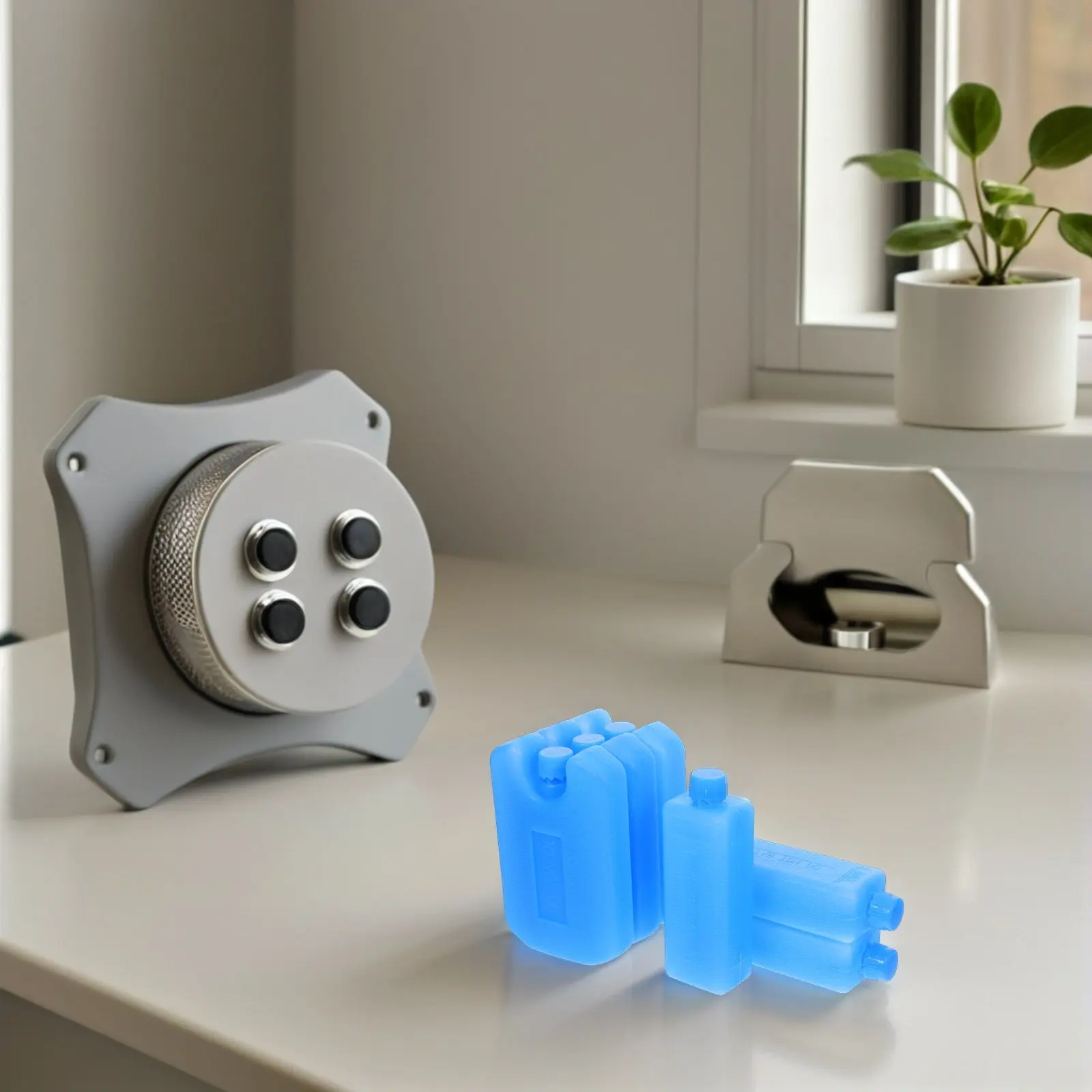 6Pcs Small Reusable Ice Packs Ice Packs for Coolers Freezer Blocks for Outdoor Adventures Air Conditioner Fans Food Freshness