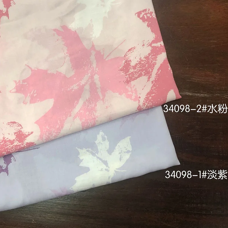 

New Fashion Big Flower 45 Artificial Cotton Printed Fabric Spring/Summer Artificial Cotton Printed Dress Clothing Fabric