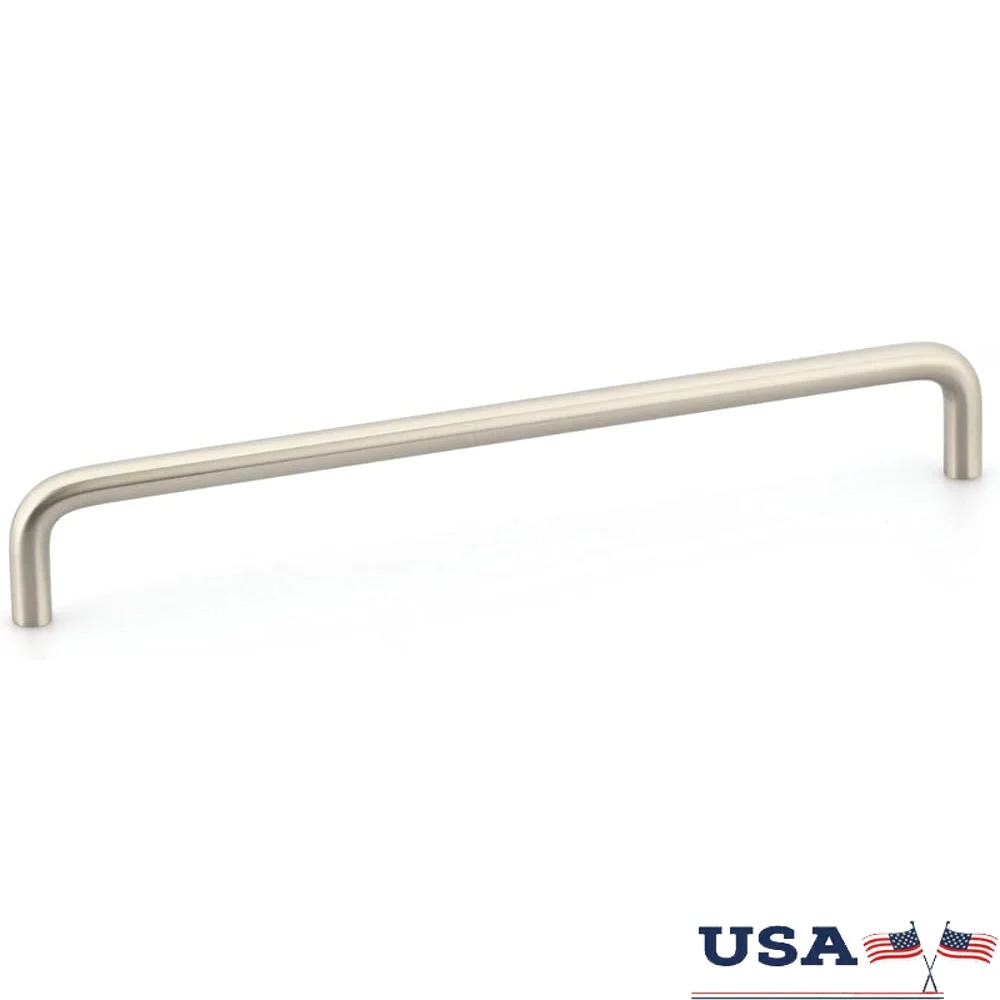 

Современная 12-дюймовая ручка для выдвижного ящика шкафа из матового никеля в центре, металлическая фурнитура, простая установка