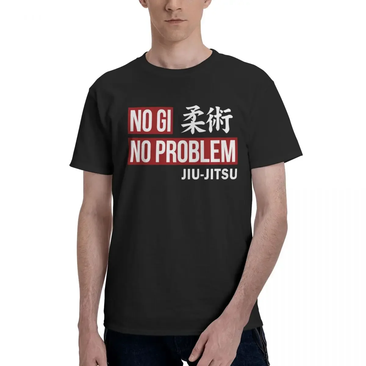 Jiu Jitsu No Problem Oversized Graphic T Shirt Cotton Anime Mens Women Man Tee T-Shirt Y2K Clothes Short Sleeve Tops