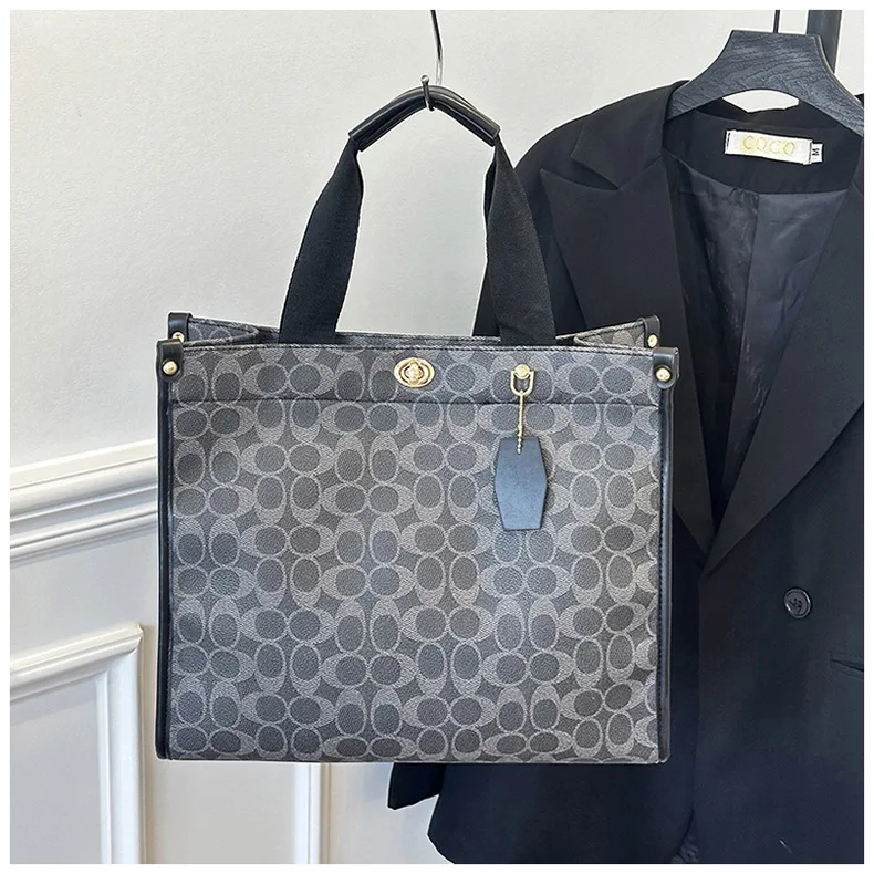 

2025 Must-Have! Roomy Laptop Tote Bag - Multi-Compartment Design, High-End Aesthetic, Versatile Commuter Bag