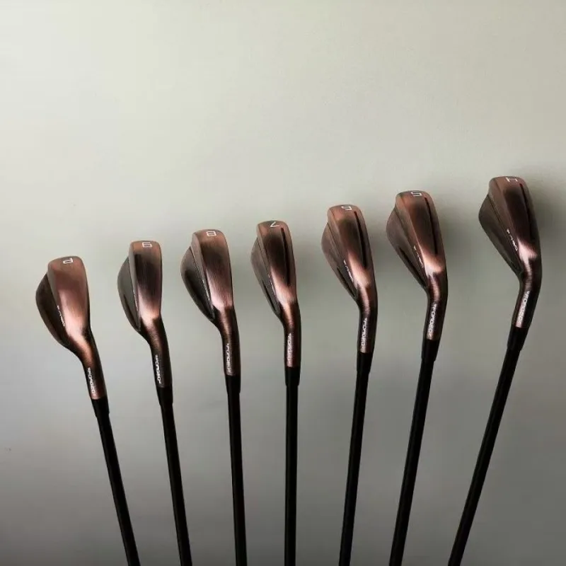 

New 2024 Golf Irons Copper Color Set P 790 456789P with Shaft and Grip P 790 Golf Club Iron set 8pcs Head Cover