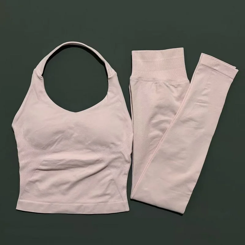 2-delige sportkleding dames yogaset gymkleding sportkleding yogapakken fitnessset trainingspakken sporttop gymleggingset