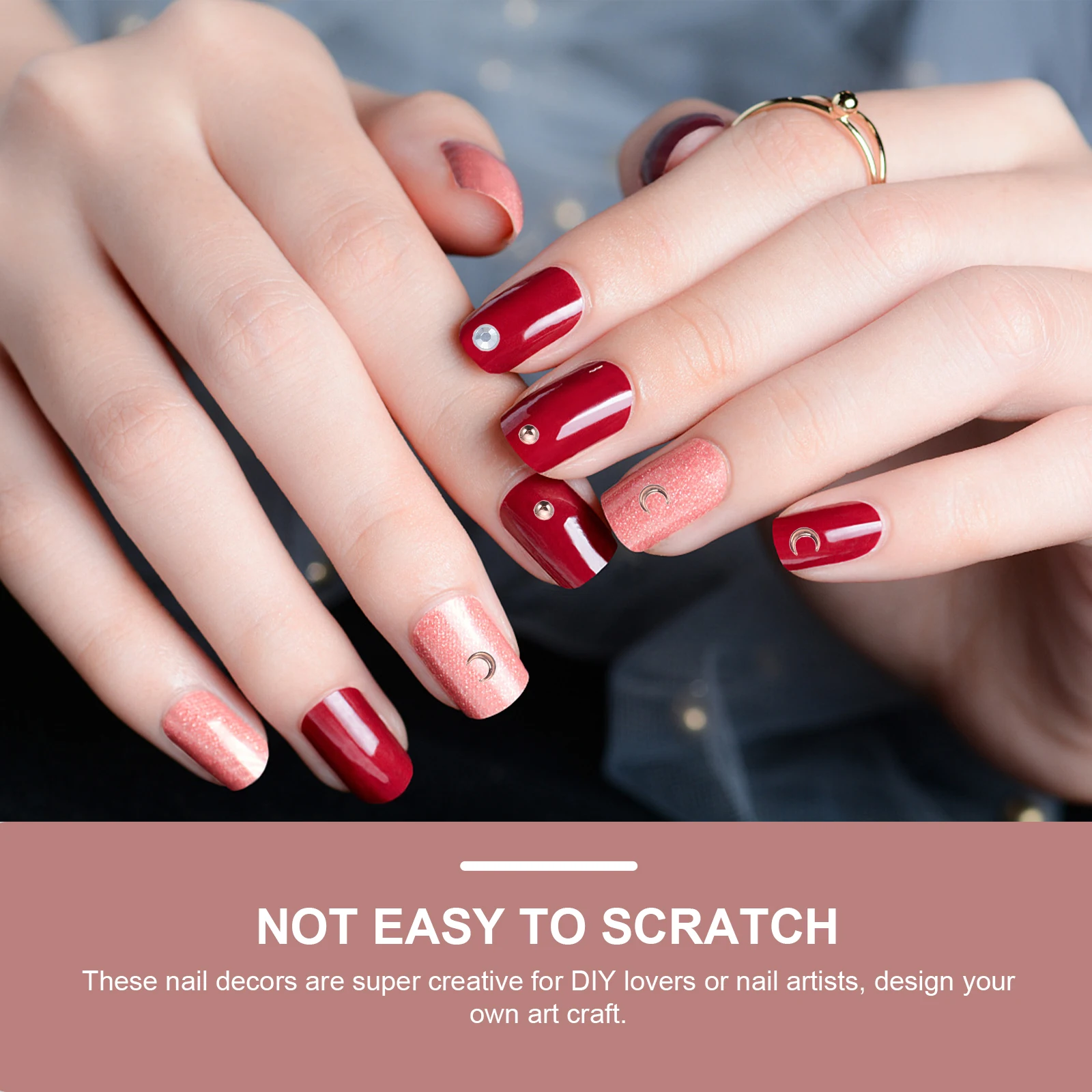 

Delicate Nail Decorations 6 Boxes Shaped Decals DIY Manicure Supplies Art Accessories Colorful Charms Nail Decoration