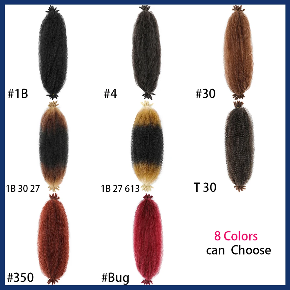 12 "16" 24 "الربيع الأفرو غريب تويست الشعر الربيع تويست قبل فصل التفاف الشعر مارلي تويست تجديل الشعر للنساء السود #6