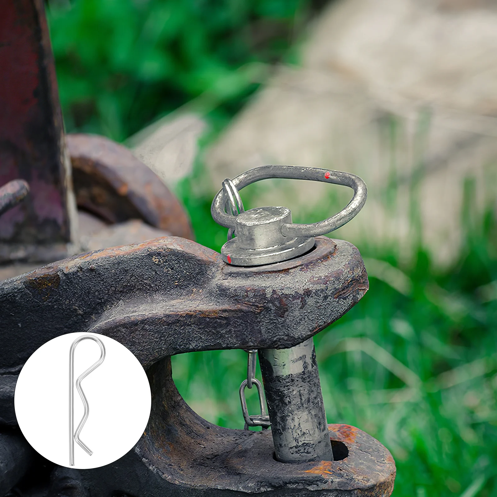 

30pcs Stainless Steel Hitch Pins Heavy Duty Spring Clip Wave Design Trailer Mower Marine Hardware Pins Locking Pin Assortment