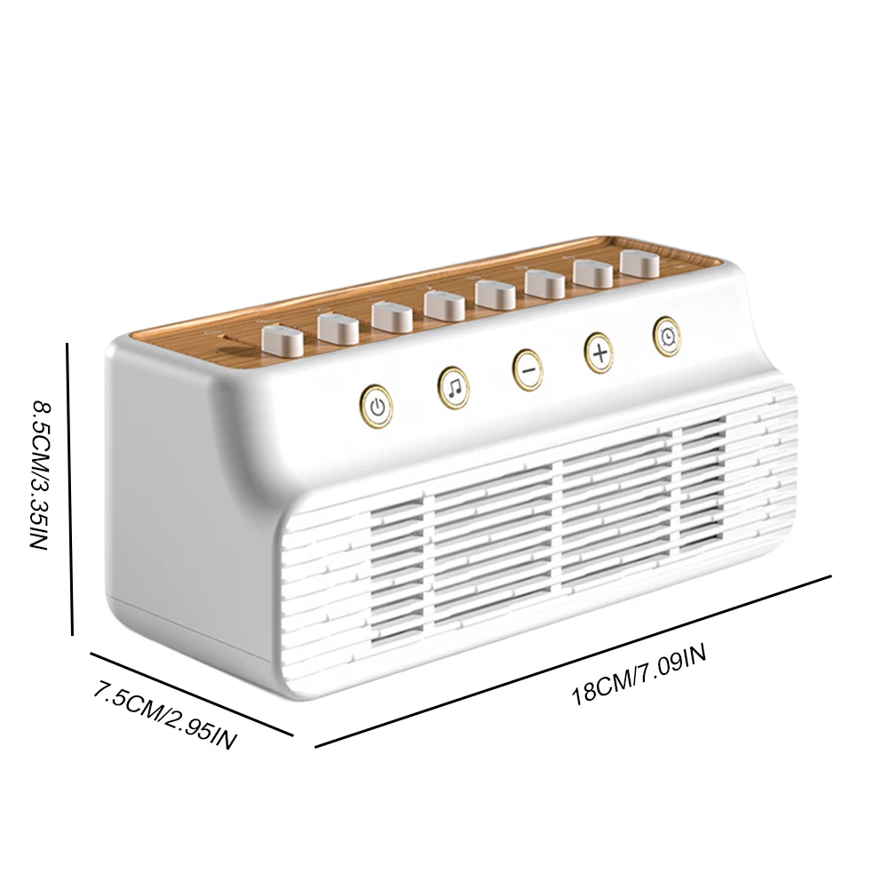 DIY-Lautsprecher mit weißem Rauschen und 8 Naturgeräuschen, tragbarer BT-Lautsprecher, Timer, weißes Rauschen, Schlafmaschinen für Zuhause, kreatives Geschenk
