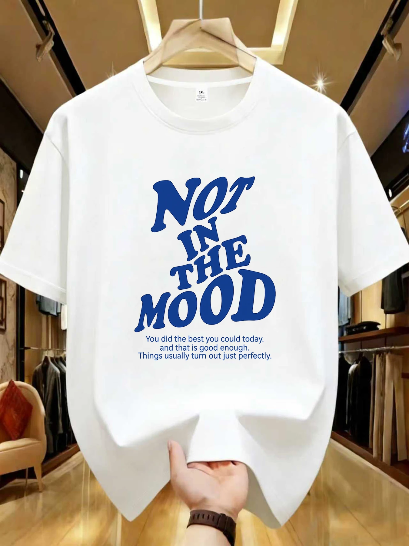 

【WZM102182】Creative letter printed plus size women's round neck summer casual short sleeved street fashion versatile T-shirt