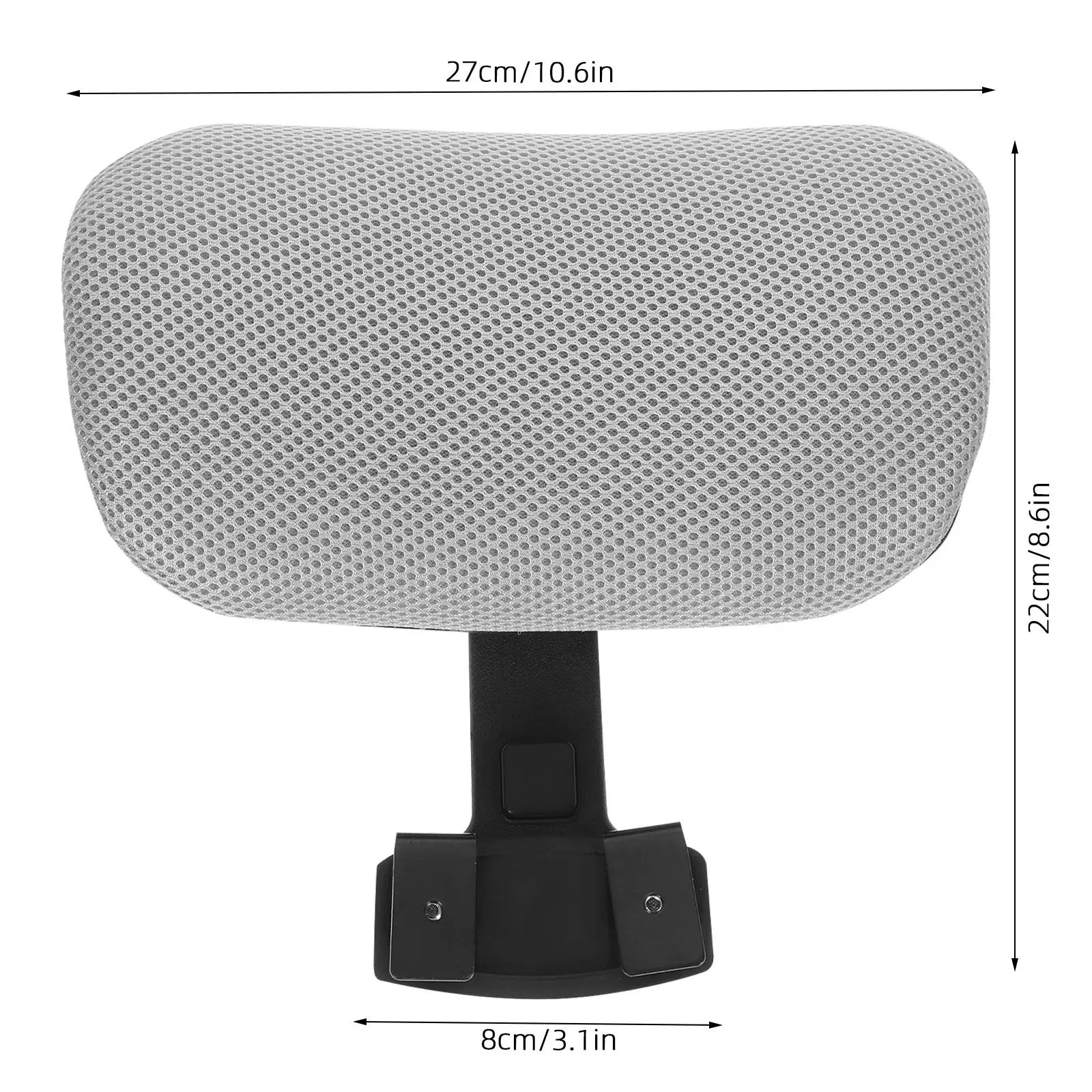 Adjustable Office Chair Headrest Breathable Mesh Computer Chair Attachment with Neck Support