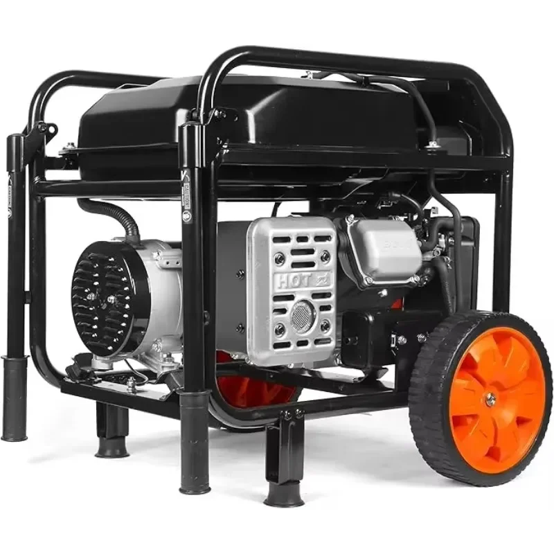 Generador portátil de 5600 vatios, 224 cc, interruptor de transferencia y listo para vehículos recreativos (GN5600)