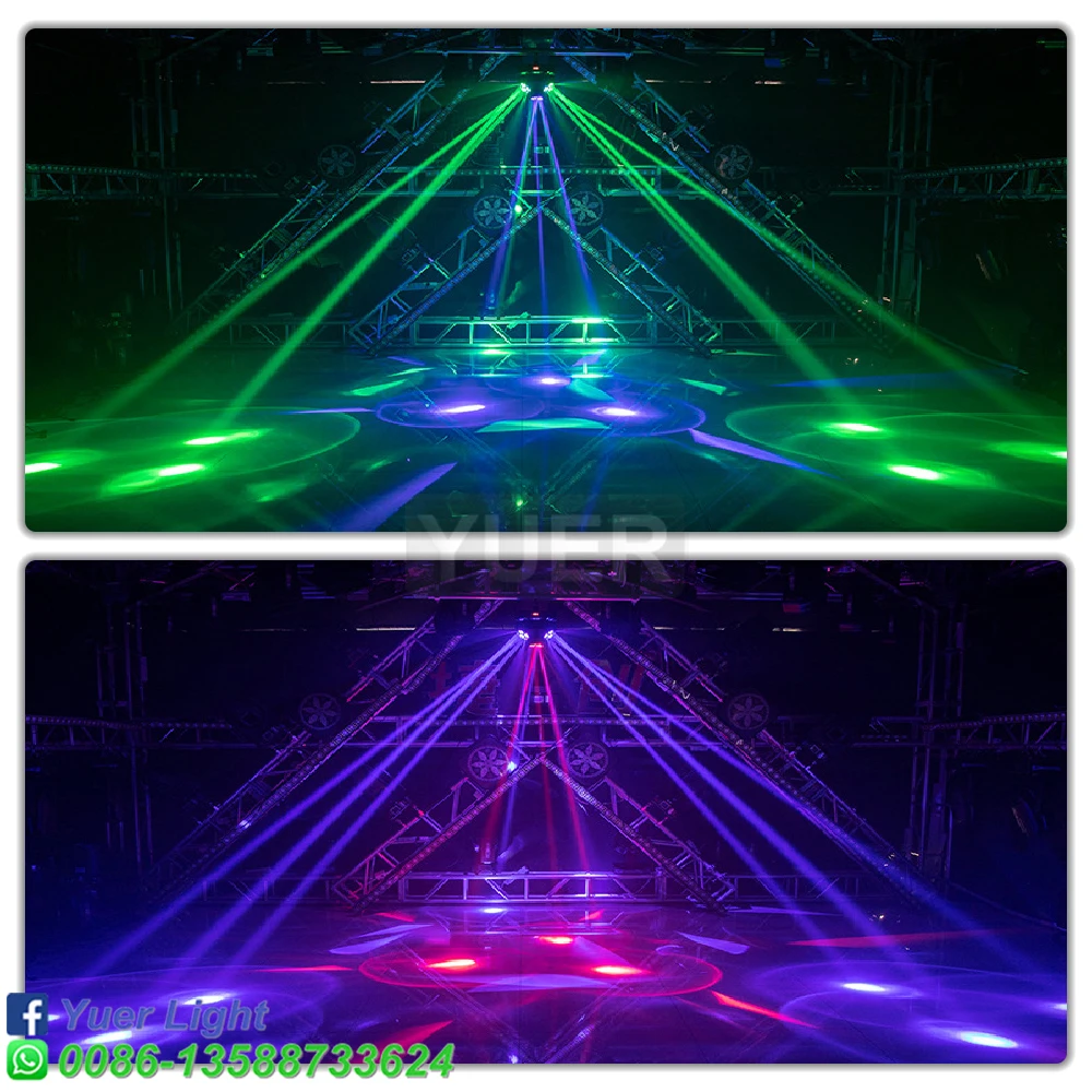 Imagem -05 - Led Cree Rgbw 4in1 Abelha Olho Strobe Rgb Luz Laser Dmx512 Controle de Música dj Discoteca Palco Festa Baile de Formatura ao ar Livre Indoor Bar Club 12x15w