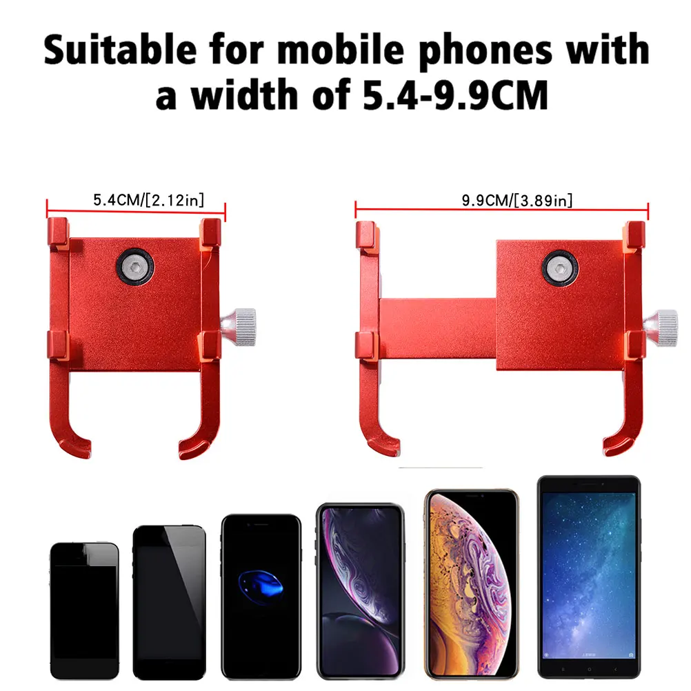 

Six-Claw Aluminum Alloy Motorcycle Phone Bracket 360 Degree Rotatable Bike Mount Navigation Holder for Atv