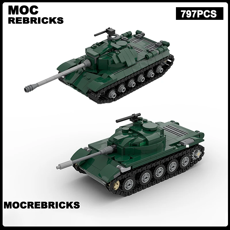 

Военная серия, Советский Союз, тип 62, тяжелый танк IS-3, MOC, строительный блок, модель-головоломка, игрушка, оригинальный кирпич, рождественские подарки