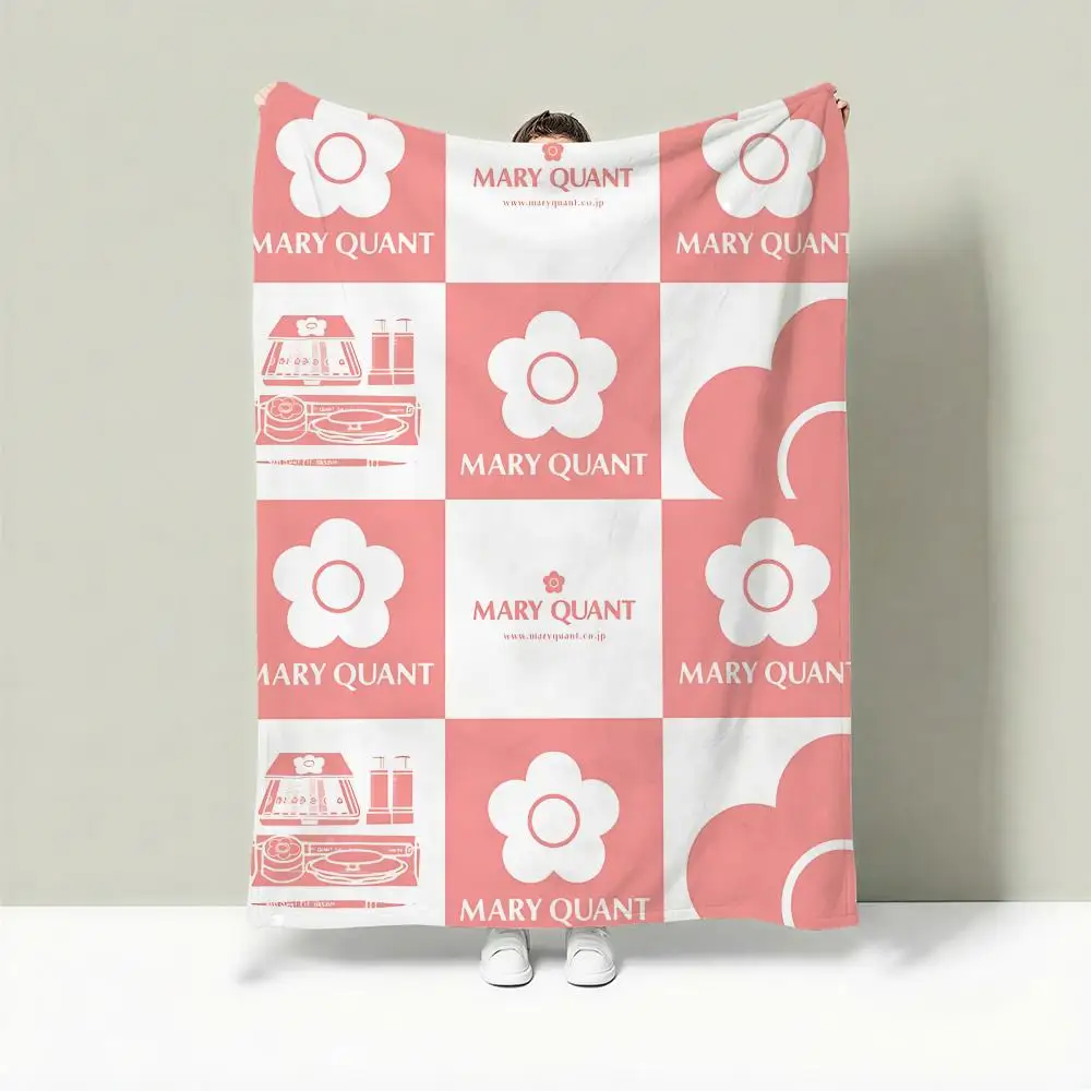 Fashion M-Mary Quant Throw Lightweight 240g Flannel Blanket 