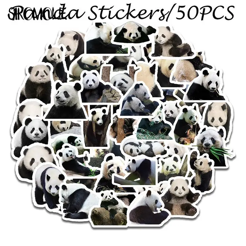 10/30/50PCS Cartoon Panda Sticker Animals DIY Toys Suitcase Laptop Skateboard Styling Phone Luggage Decals Graffiti Stickers F5