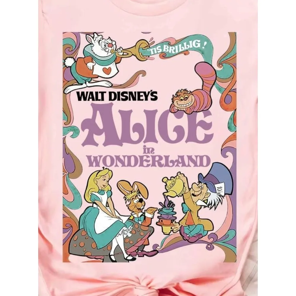 Retro Disney Alice In Wonderland Poster Comfort Colors Shirt, Adventures in Wonderland Tee, Magic Kingdom Disneyland Family