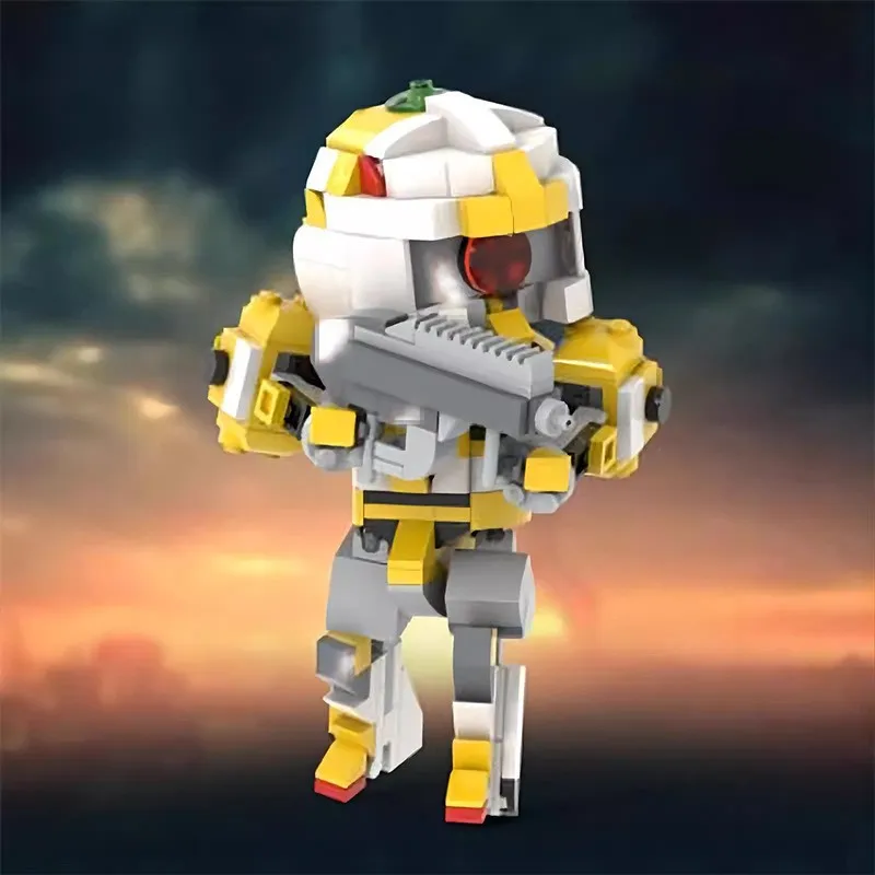 Exoskeleton EVA Series Mecha 001 Models Building Blocks Robot Educational Toys Assembling Building Blocks Ornaments Kids Gifts