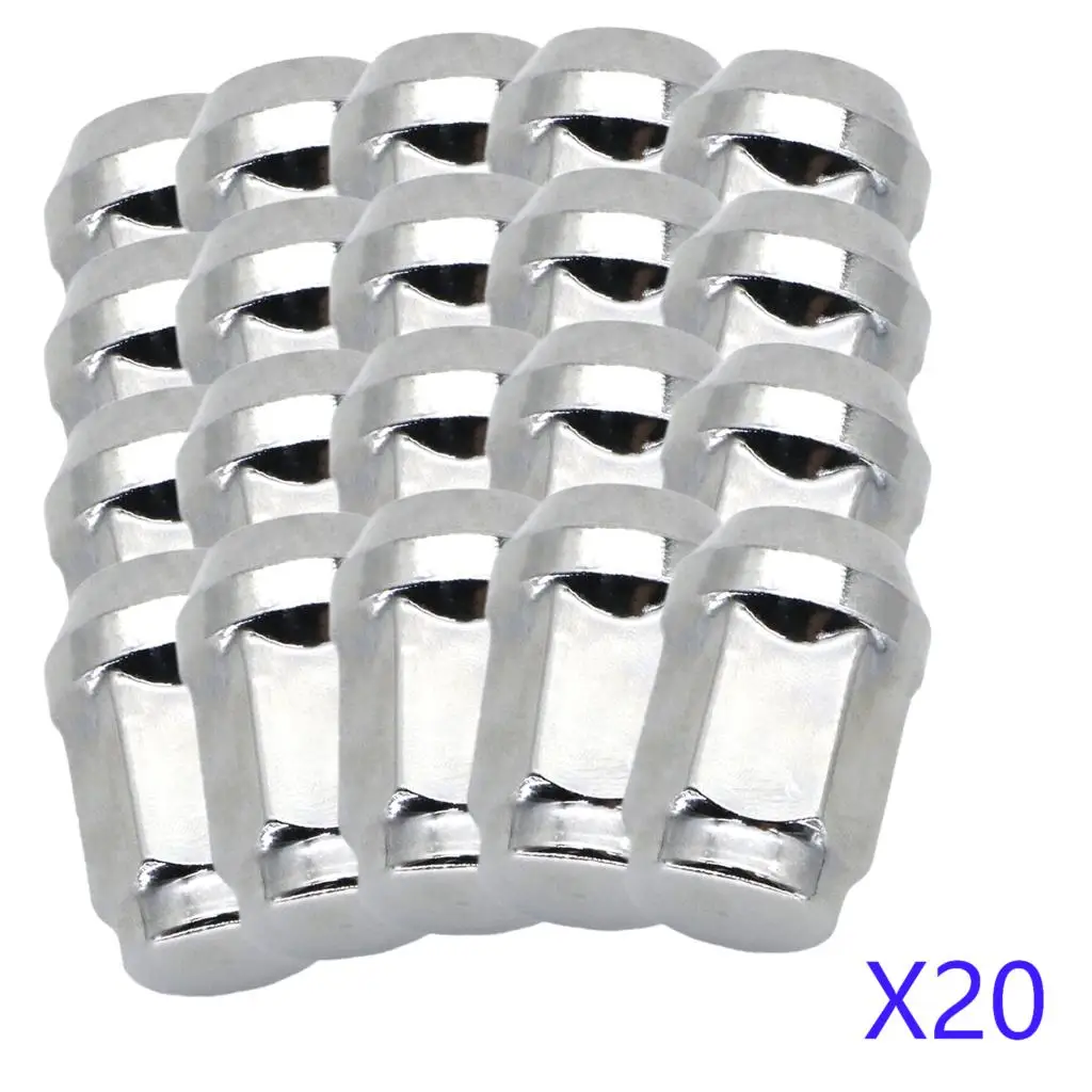 20X Car Steel Wheel Lug Nuts  1/2