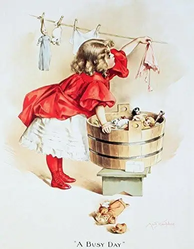 Unoopler Poster Discount IVORY SOAP GIRL Vintage Metal Sign Laundry Art Tin Dolls, -aluminum sign