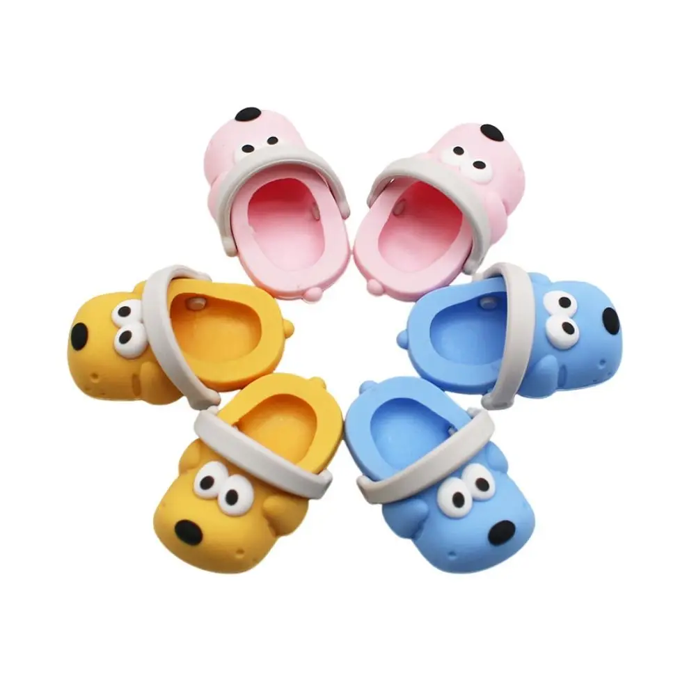 1Pair Cute Dog 20cm Cotton Doll Shoes Sandal Animal Standing Cotton Doll Shoes Cute Mini Plush Dolls Boots Birthday Gift