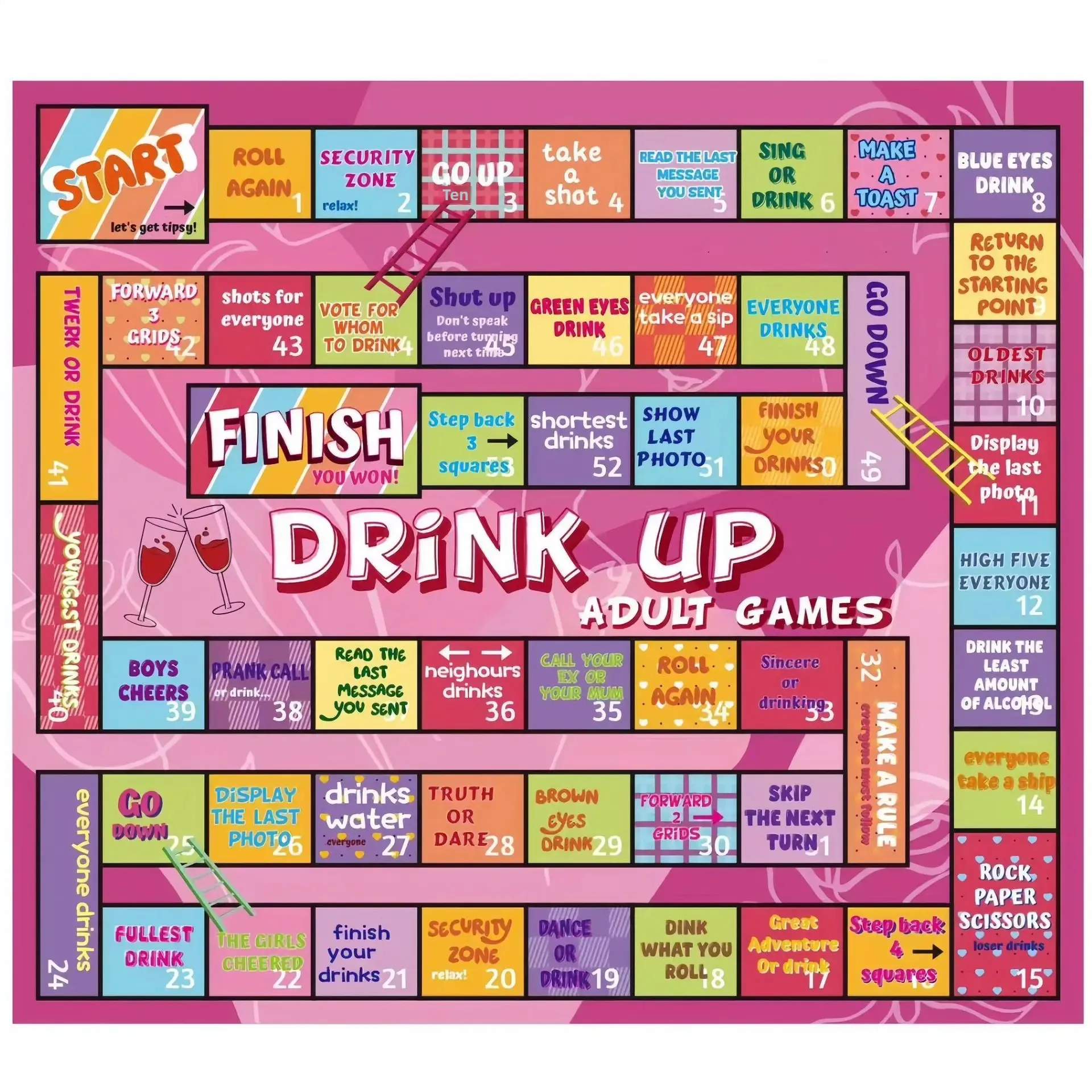 لعبة لوحية للكبار عبر الحدود للأزواج، لعبة تاريخ الشرب، ليلة احتكار كبيرة، لعبة ببطاقات الطاولة، الترفيه للبالغين