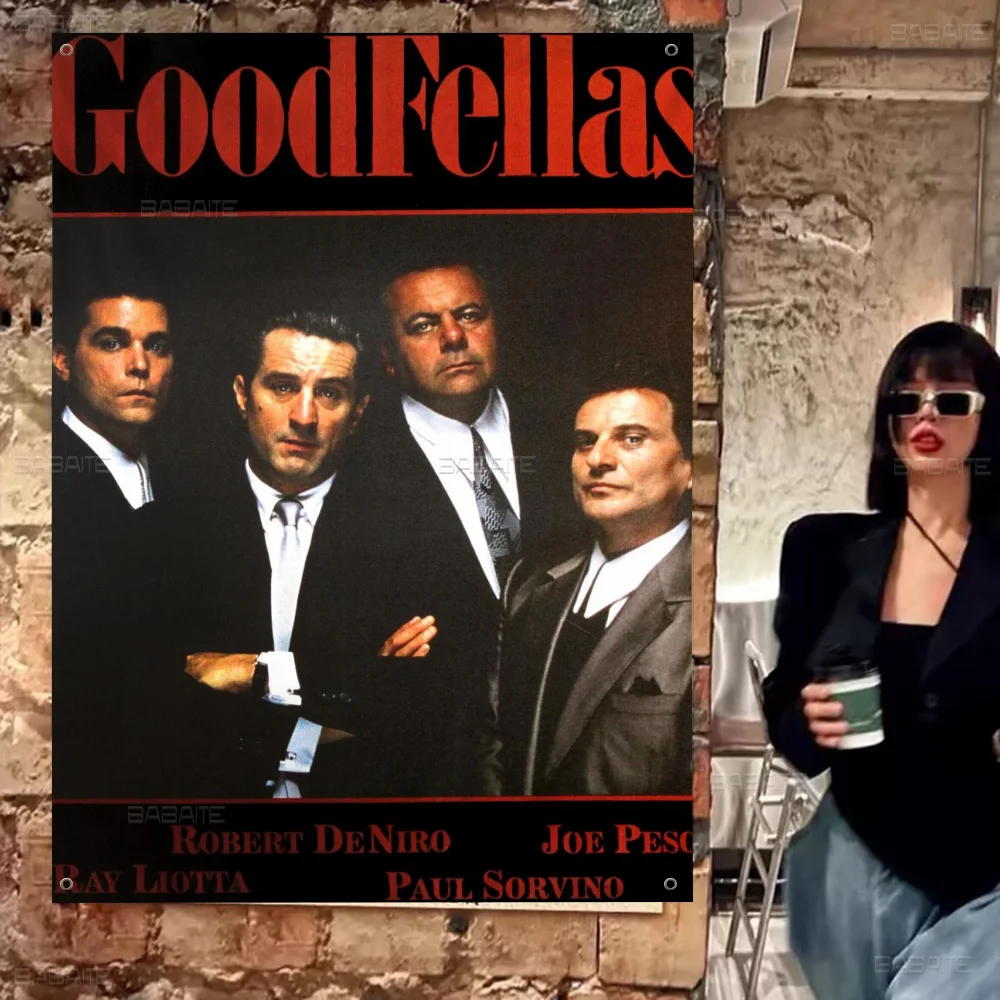 Classic Movie Goodfellas Gangsters Printed Large Flag Art Science Fiction Room Home Decor Decor Banner