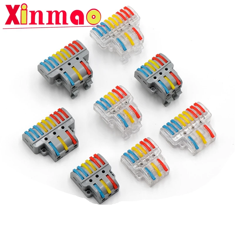 Terminal block LT-633/933 three in six out/nine out quick connector for control box of rail mounted power distribution cabinet