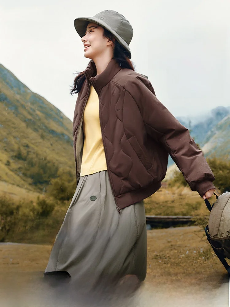 

Легкая стеганая куртка-бомбер Banana Le из хлопка, теплая, свободного кроя, на молнии, для повседневной носки