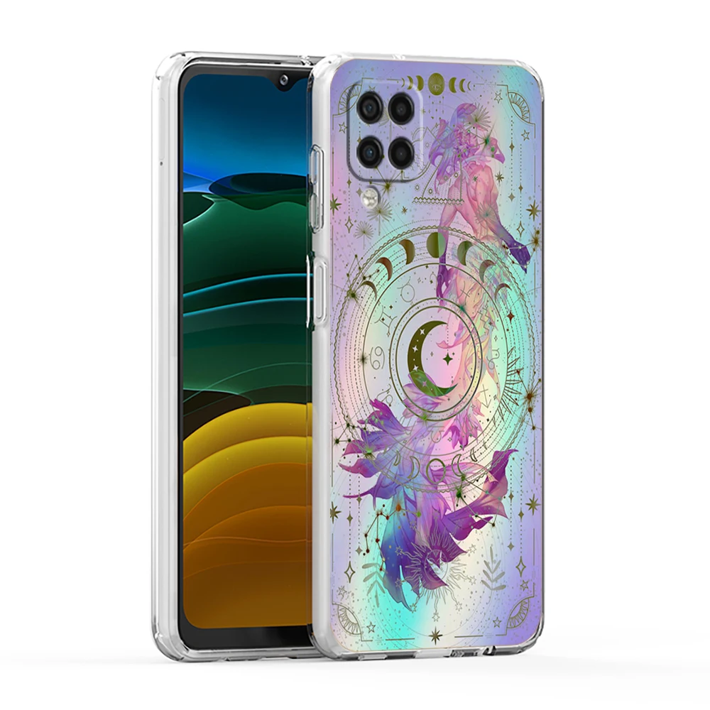 Universe And Constellation Elements Soft Cover for Samsung Galaxy A13 A15 A17 A22 A23 A25 A32 A35 A53 A55 Transparent Phone Case