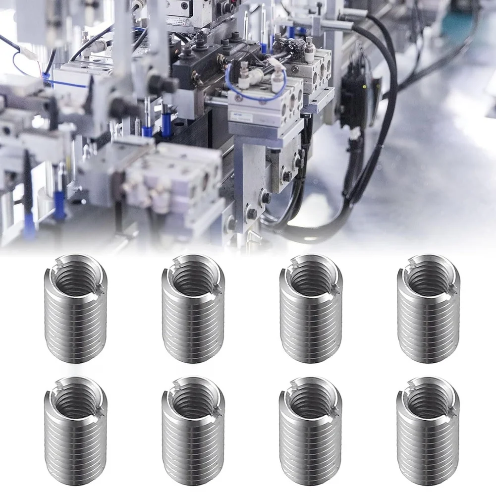 

33pcs Stainless Steel M8x1.25 Internal External Thread Conversion Nut For Aviation Automotive And Mechanical Equipment