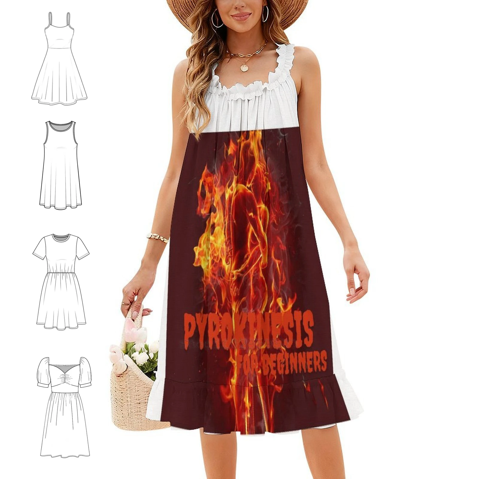 Pyrokinesis For Beginners Sweetheart Neckline Dress Elegant Summer Party Dress For Women Pyrokinesis Psychonauts Psychonauts 2