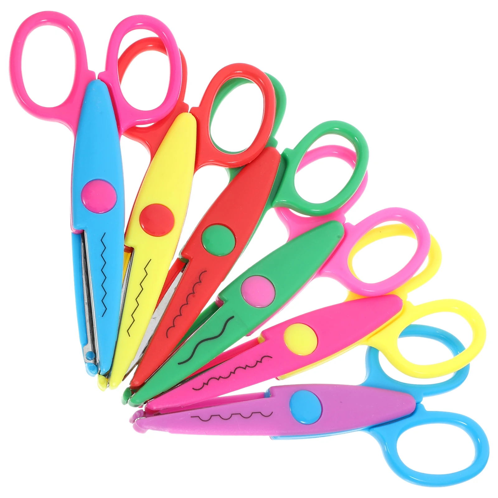 12 pezzi set di forbici forbici artigianali per studenti taglio di sicurezza leggero portatile multifunzionale fai da te scrapbooking scuola a casa