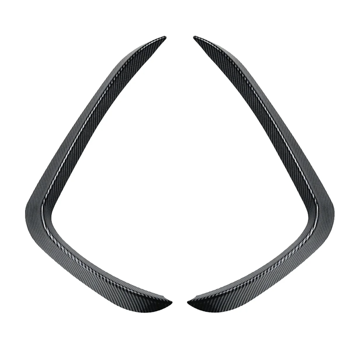 Car Front Bumper Lip Side Spoiler Fog Lamp Frames Cover for BMW X5 F15 M Sport 2014-2018 Body Kit Splitter(Carbon Fiber)