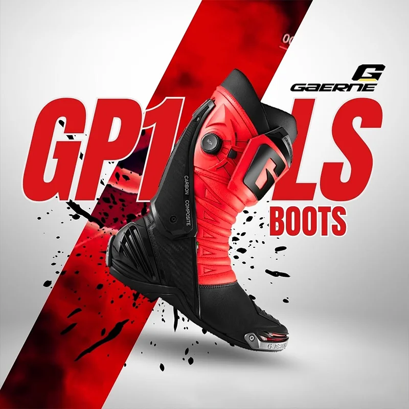 GAERNE GP1 LS Off-Road Motorcycle Botas Professional Track Riding Boots Waterproof Racing Anti-Collision for Rally Race Shoe