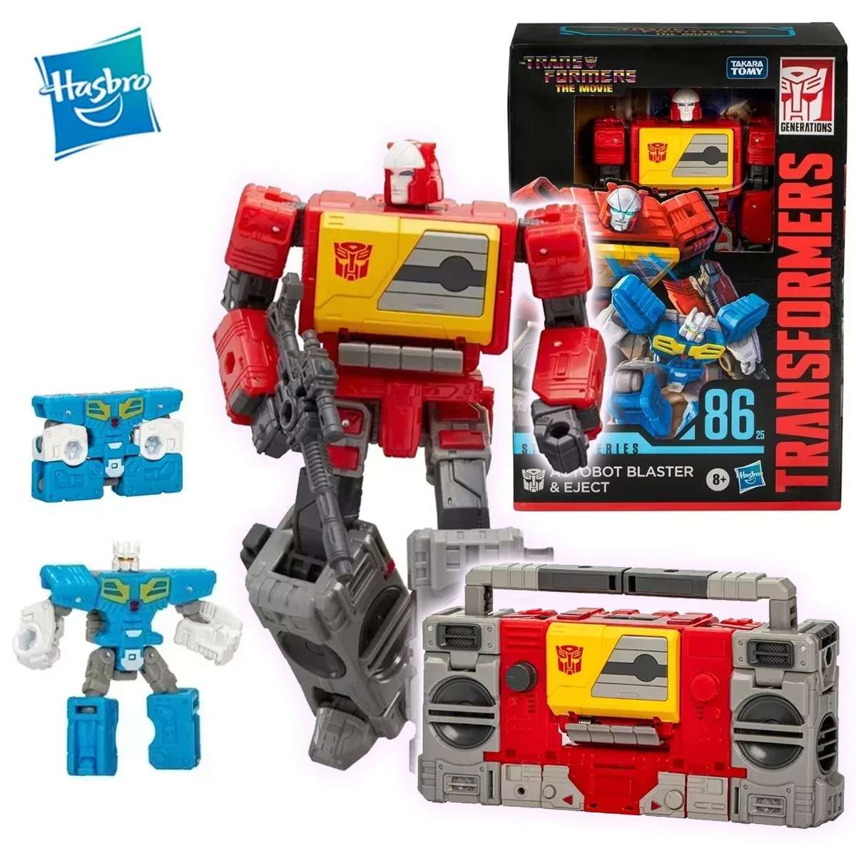 【In Stock】Hasbro Transformers Original Serie SS86-25 Autobot Blaster&Eject Voyager Class Children Toys Hobby Gift Birthday Gift