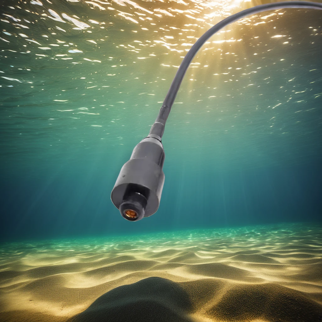 Custom HF50CXILF 1P Rubber Connector IP69 Waterproof Underwater RF Coaxial Adapter 5m LED Power PC Cable Connector