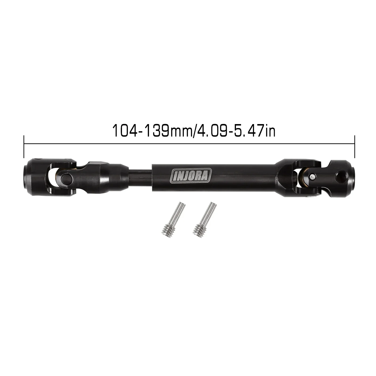 INJORA Stalen Zware Aandrijfas voor 1/10 RC Auto Crawler Axiale SCX10 90046 AXI03007 TRX4 Redcat Gen8