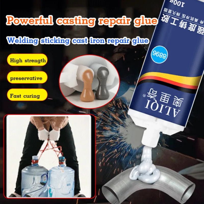Heavy Duty Heat Resistant Metal Repair Adhesive Welding Casting Glue Metal Crack Sand Hole Repair Industrial Hardware Bonding