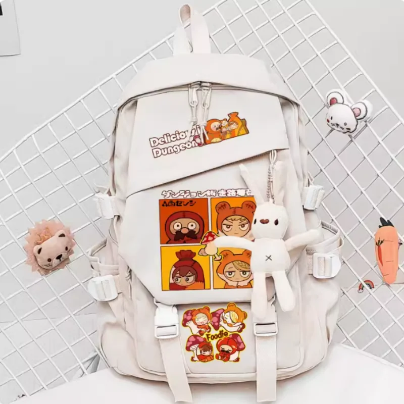 

Anime Delicious in Dungeon Schoolbag Fashion Casual Belt Teenagers Student Backpack Handbag B1634