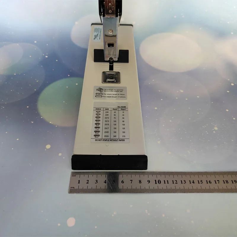 Large Capacity Paper Binding Stapler Heavy Duty Stapler Bookbinding Stapling Staples Hand Operated Stapler 180-200 Sheet