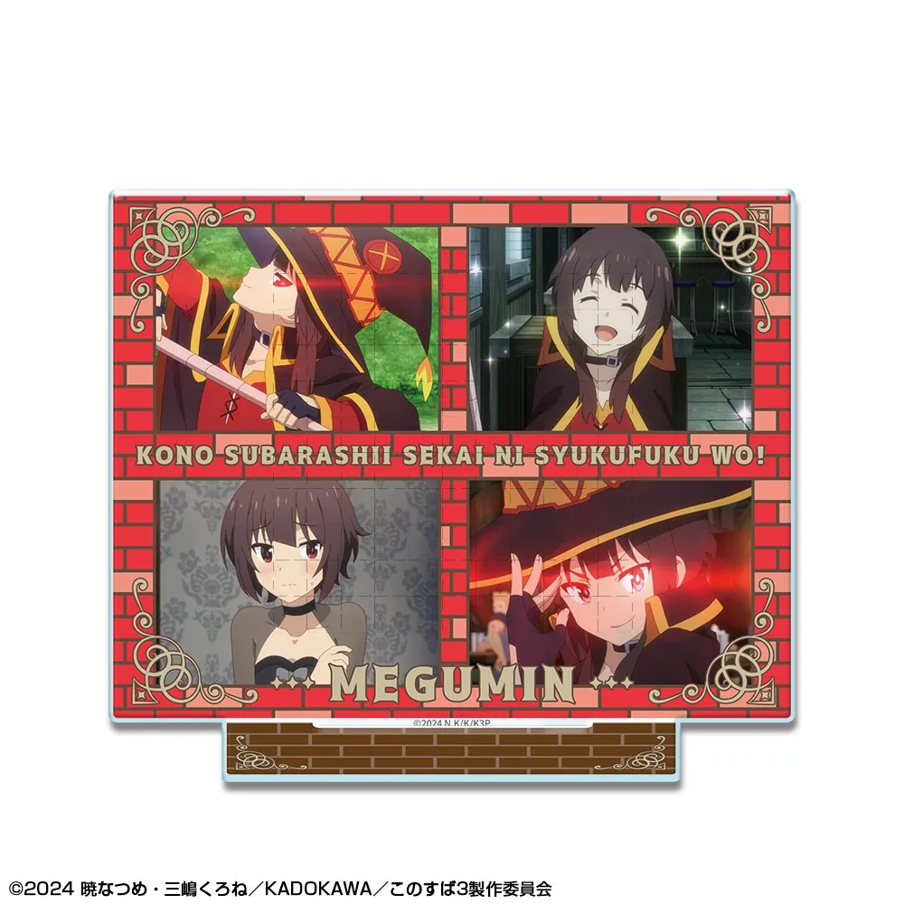 Game Aqua Megumin Darkness Acrylic Stand Doll Anime Figure Model Plate Cosplay Toy for Gift image 2