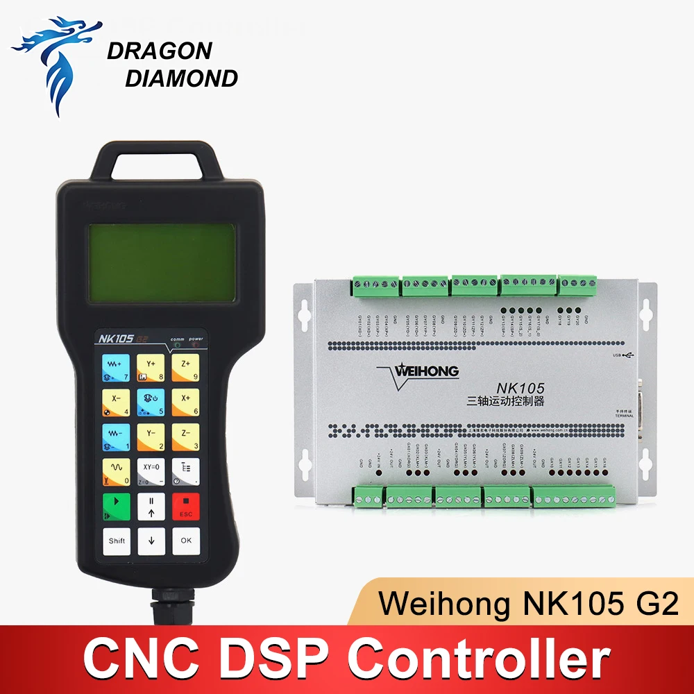 WEIHONG NcStudio 3 axis CNC DSP Controller NK105G2 Cutter Plasma Cutting Machine Controller For CNC Milling Engraving Machine