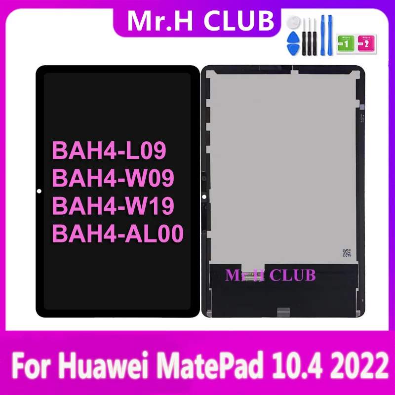 10.4 For HUAWEI MatePad 2022 BAH4-L09 BAH4-W09 BAH4-W19 BAH4-AL00 BAH4 Touch Screen Digitizer Tablet Lcd Display Replacement