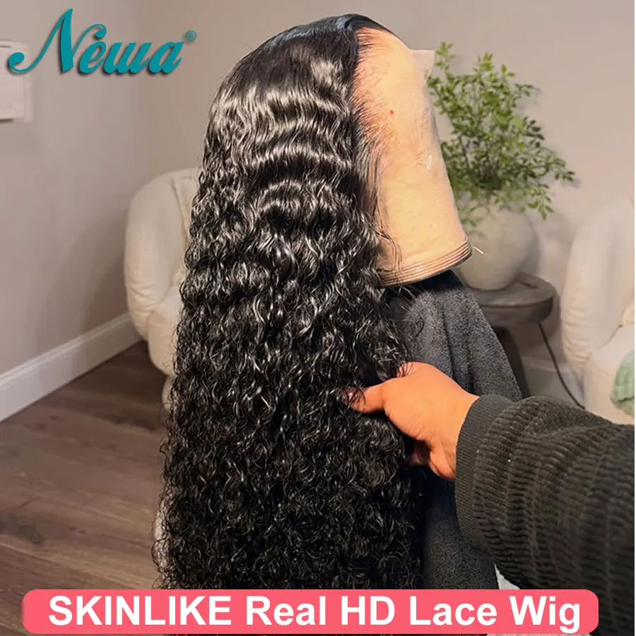 

Newa Hair Curly 5x5 HD Lace Closure Wig Glueless Human Hair Wig 9x6 HD Lace Wig 13x6 Full Frontal Wig Pre Plucked Bleached Knots