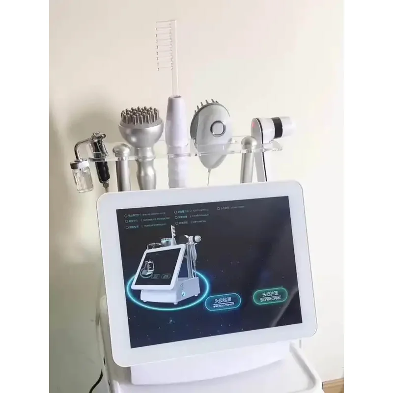 

2024 New Arrivals Multifunctional 15 inch 5 In 1 High Frequency Hair Scalp Massage Device For Hair Spa