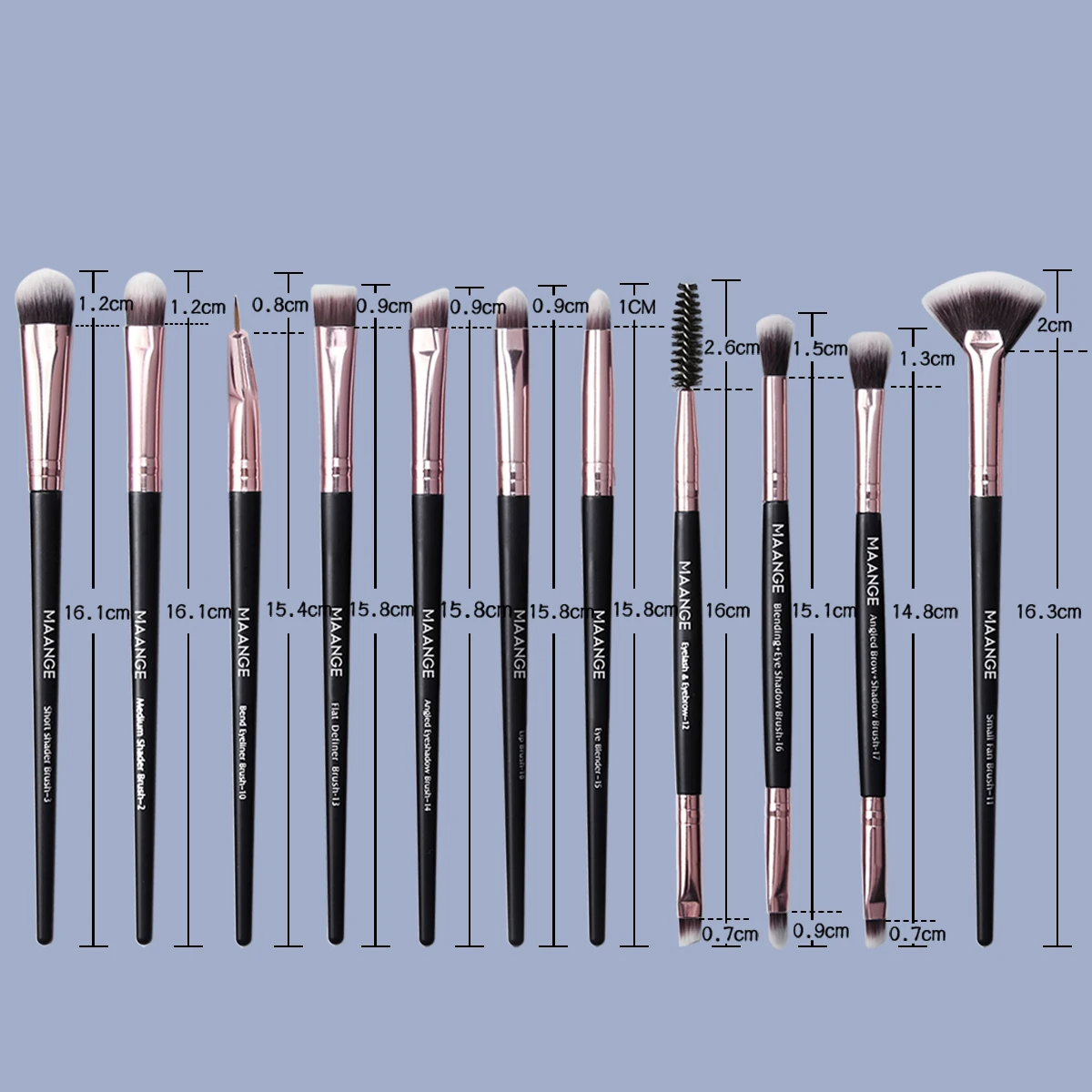 MAANGE 20PCS Professional Makeup Brushes Set Soft Detail Powder Foundation Concealer Eyeshadow Brush Full Set Cosmetic Tools