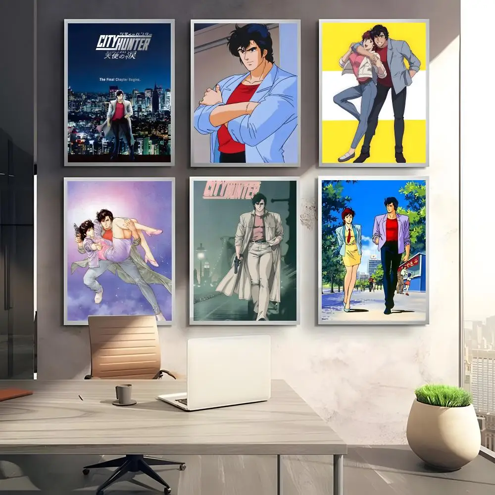 ملصق P-PRIVATE EYES C-city Hunter لغرفة النوم وغرفة المعيشة والدراسة وما بعد ذلك ديكور ذاتي اللصق + هدية مثالية