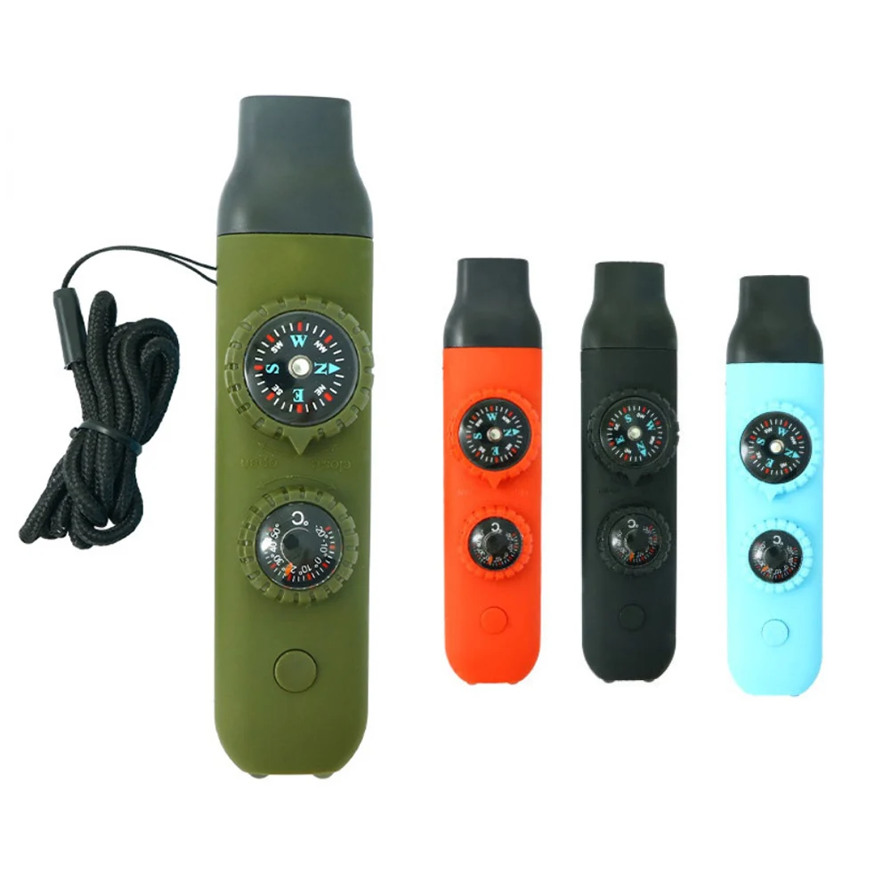

1 шт. уличный акриловый многофункциональный высокоточный водонепроницаемый компас-свисток с LED-подсветкой, портативный