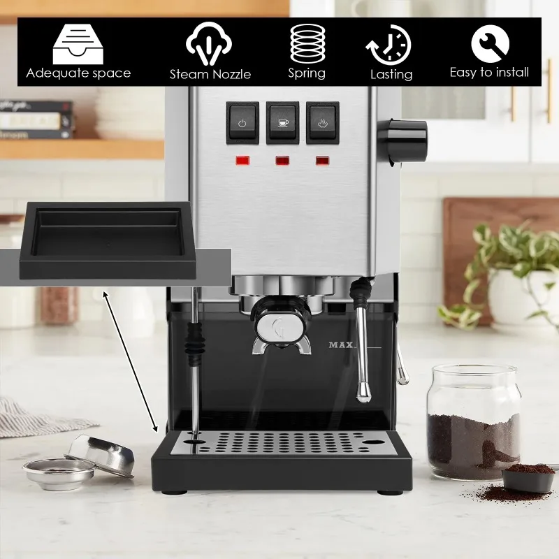 Gaggia Low Drip Tray Coffee Machine Low Waste Water Box Pressure Spring Spray Head Water Pan Modification Accessories